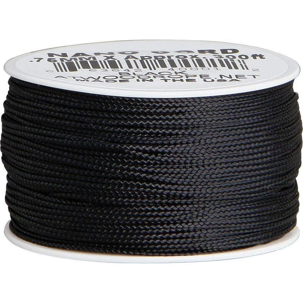 Parachute Cord Nano Cord Black by Parachute Cord