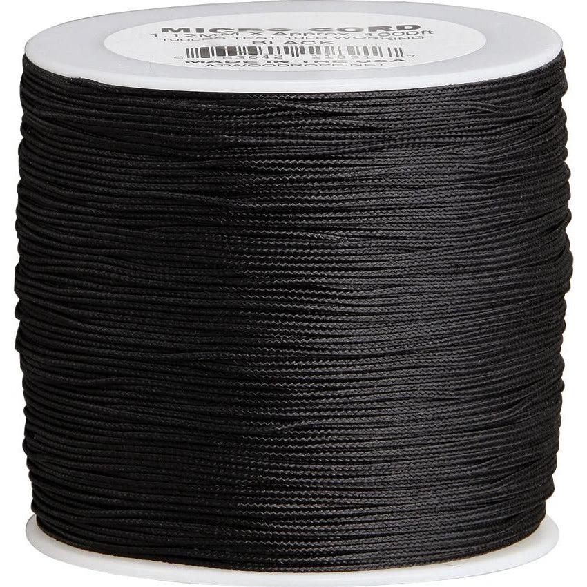 Parachute Cord Micro Cord Black by Parachute Cord