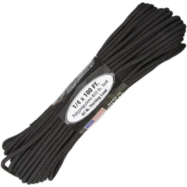 Parachute Cord Utility Rope Black 14100-B by Parachute Cord