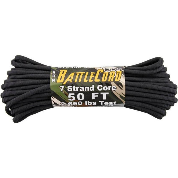 Parachute Cord ARM BattleCord Black BC50S01 - BLACK by Parachute Cord