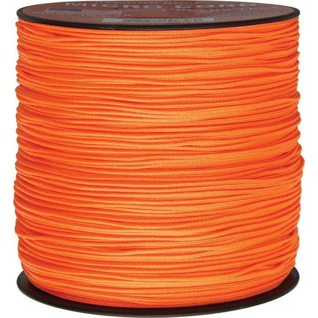 Parachute Cord Micro Cord Neon Orange MS17-1000' - NEON ORANGE by Parachute Cord