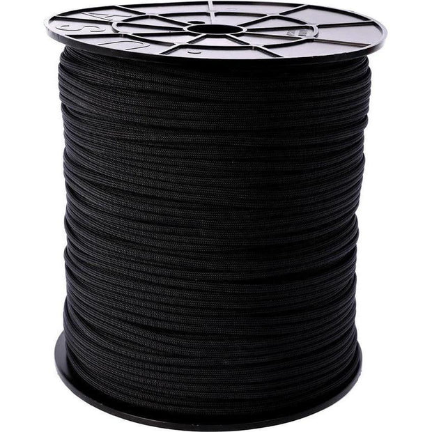 Atwood Rope MFG Parachute Cord Black Spool SS01 - BLACK by Atwood Rope MFG