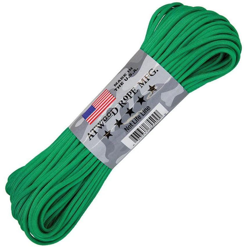 Atwood Rope MFG Parachute Cord Green S06 - GREEN by Atwood Rope MFG