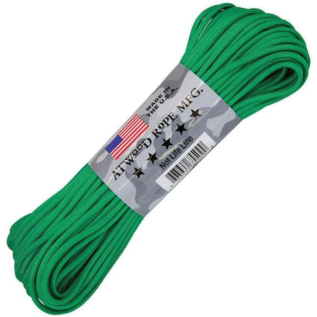 Atwood Rope MFG Parachute Cord Green S06 - GREEN by Atwood Rope MFG