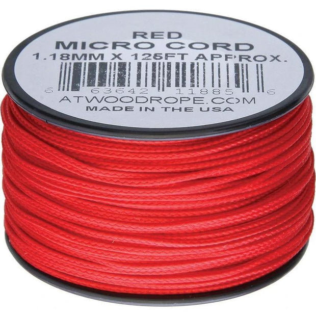 Atwood Rope MFG Micro Cord 125ft Red MS03 - RED by Atwood Rope MFG