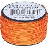 Atwood Rope MFG Micro Cord 125ft Burnt Orange MS22 - BURNT ORANGE by Atwood Rope MFG