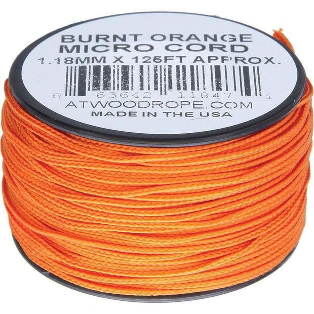 Atwood Rope MFG Micro Cord 125ft Burnt Orange MS22 - BURNT ORANGE by Atwood Rope MFG
