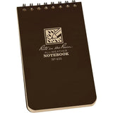 Rite in the Rain Top Spiral Notebook 3x5 Brown 435 by Rite in the Rain