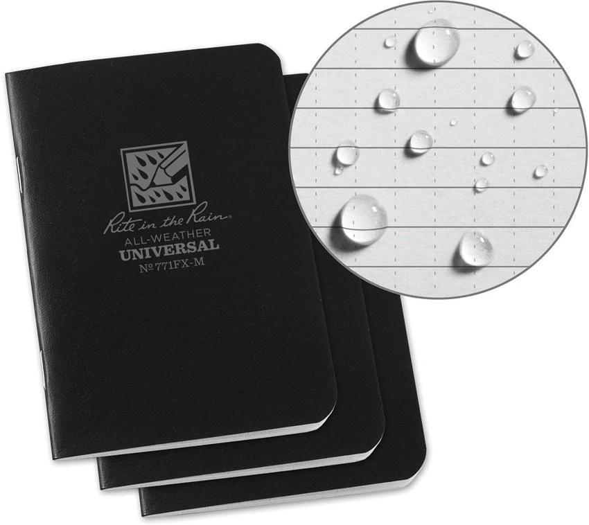 Rite in the Rain Mini Stapled Notebook 3 Pack 771FX-M by Rite in the Rain