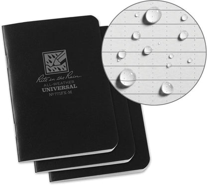Rite in the Rain Mini Stapled Notebook 3 Pack 771FX-M by Rite in the Rain