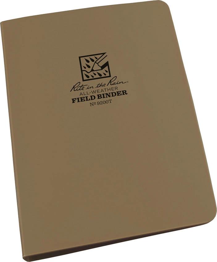 Rite in the Rain Ring Binder 1/2 inch Tan 9200T by Rite in the Rain