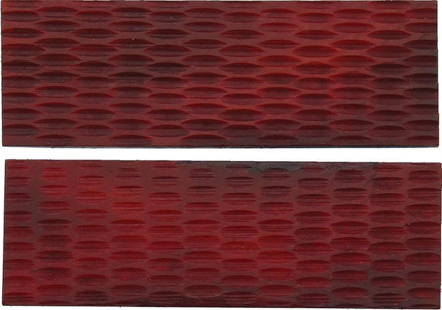 Rough Ryder Knife Scales Red Jigged Bone RED JIGGED 3" X 1" by Rough Ryder