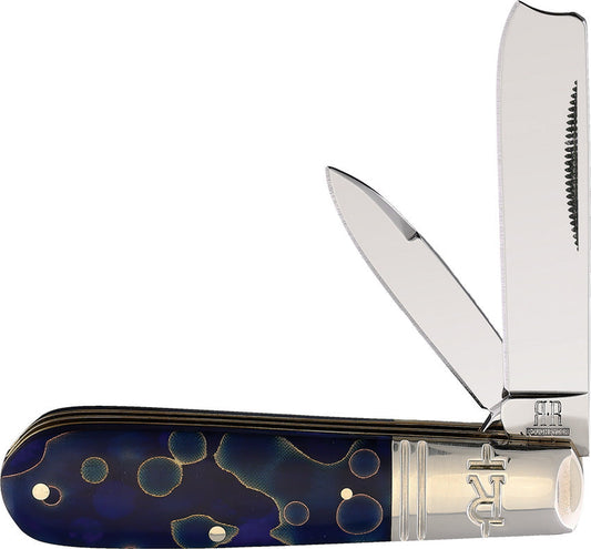 Rough Ryder Razor Barlow Blue Swirl KB211BR