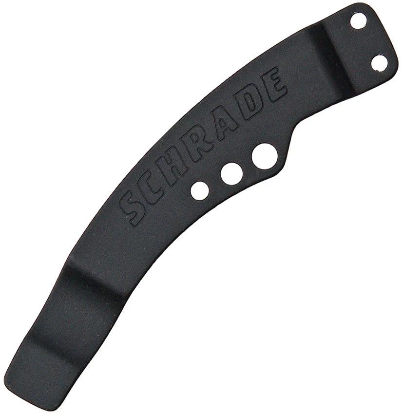 Schrade S190 Pocket Clip – Black Finish Stainless Steel by Schrade