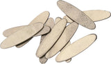 Schrade Oval Shield – Nickel Silver Finish (Pack of 10) by Schrade
