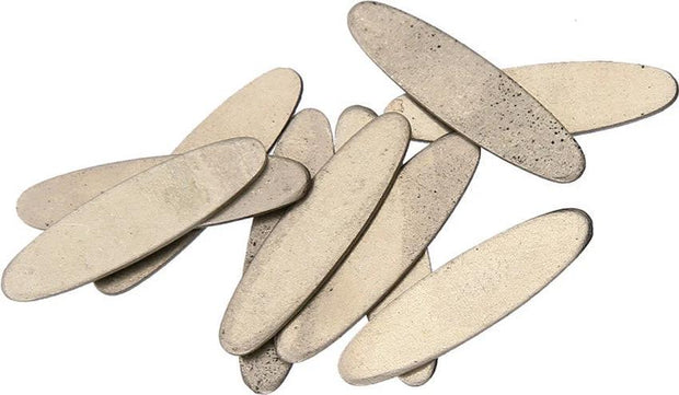Schrade Oval Shield – Nickel Silver Finish (Pack of 10) by Schrade