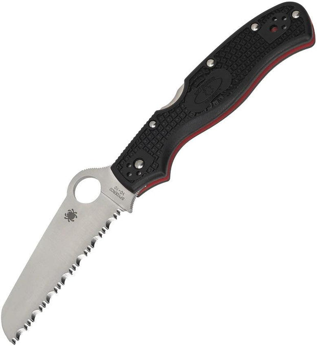 Spyderco Rescue 3 Lockback Blk/Red C14FSBKRD3 by Spyderco