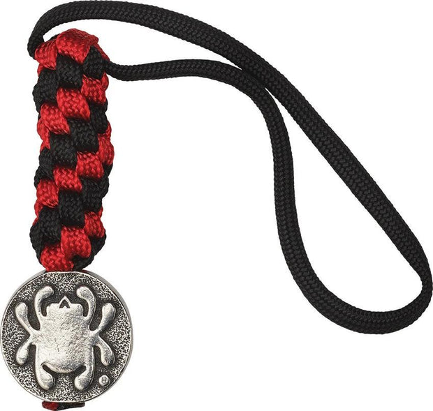 Spyderco Pewter Flat Bead w/Lanyard BEAD5LY by Spyderco