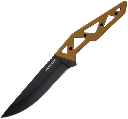 Schrade 1124284 Frontier Fixed Blade Knife – 4.5" Black Oxide Blade