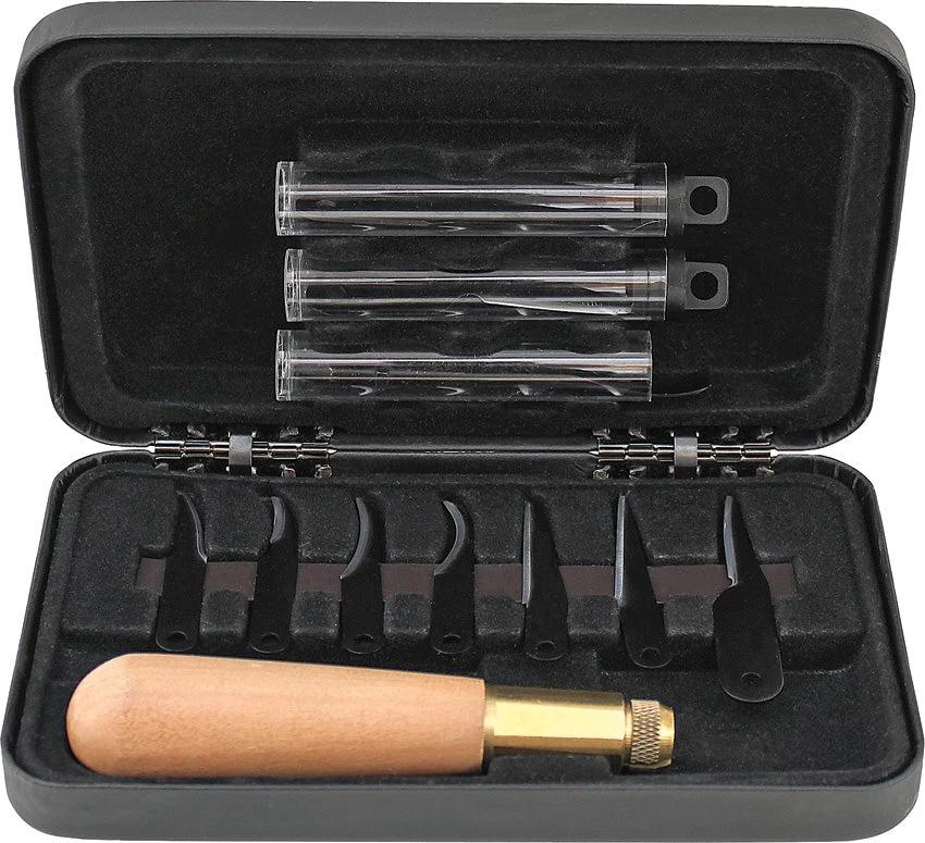 Schrade 22UH Uncle Henry Wood Carving Set – Precision Carving Tools by Schrade