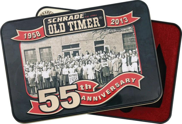 Schrade 55TIN Old Timer 55th Anniversary Tin – Deluxe Knife Storage by Schrade