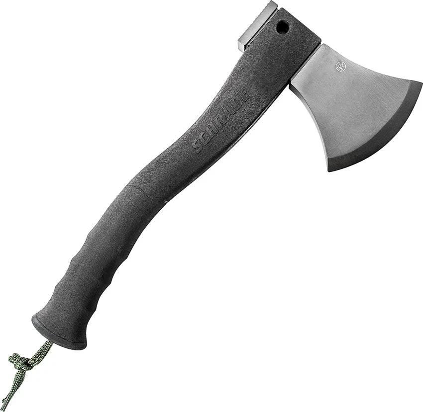 Schrade XE2 Stainless Axe – Durable Outdoor Tool with Fire Starter by Schrade