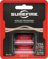SureFire 123A Batteries Pack of 2 SF2-CB by SureFire