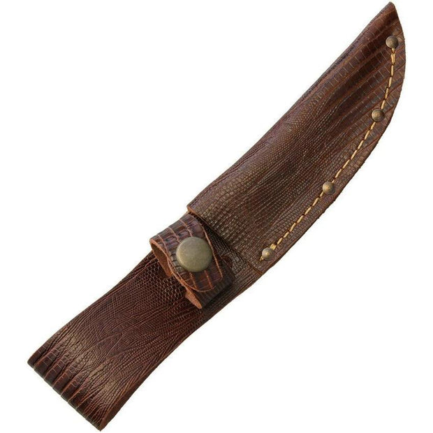 Sheaths Fixed Blade Belt Sheath Lizard BROWN LIZARD 4" FIXED by Sheaths
