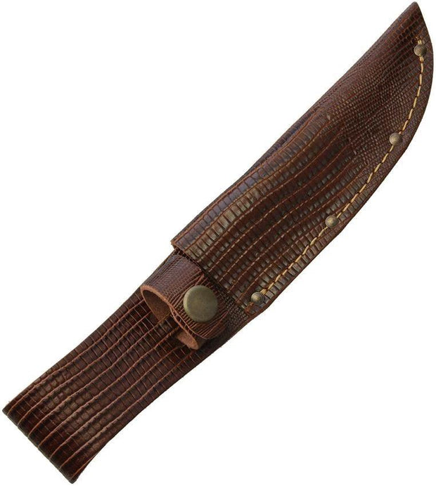Sheaths Fixed Blade Belt Sheath Lizard BROWN LIZARD 5" STRAIGHT by Sheaths