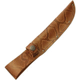 Sheaths Fixed Blade Belt Sheath Python STRAIGHT 6" BROWN PYTHON by Sheaths
