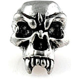 Schmuckatelli Co Fang Skull Bead Pewter FP by Schmuckatelli Co
