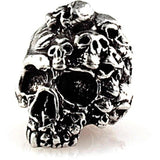 Schmuckatelli Co Mind Skull Bead Pewter MP by Schmuckatelli Co