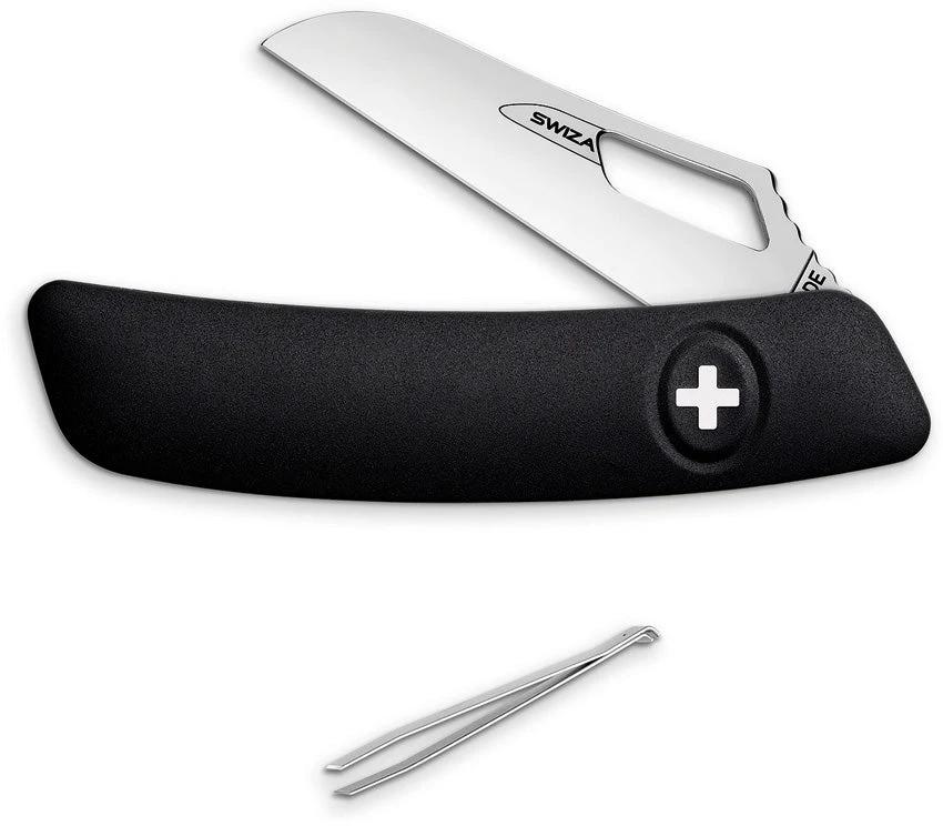Swiza Garden Floral Knife Black KGR.0900.1010 by Swiza