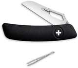 Swiza Garden Floral Knife Black KGR.0900.1010 by Swiza