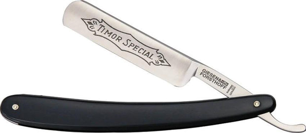 Giesen & Forsthoff Straight Razor Black Plastic 150 STAINLESS 5/8 by Giesen & Forsthoff