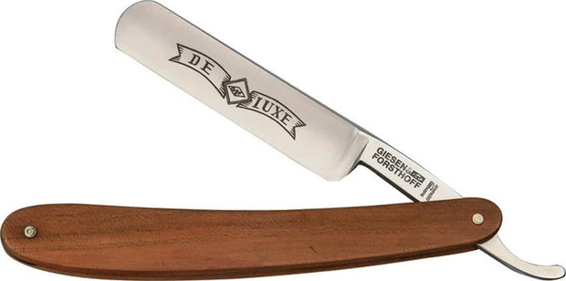 Giesen & Forsthoff Straight Razor Plum Wood 394 CARBON 5/8 by Giesen & Forsthoff