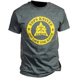 TOPS T-Shirt One Life Dark Heather TS-1LDH MEDIUM by Black Country Outdoor