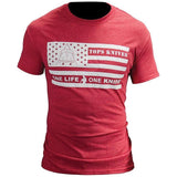 TOPS T-Shirt Flag Logo Red XL TS-FLAGRED-XL by Black Country Outdoor