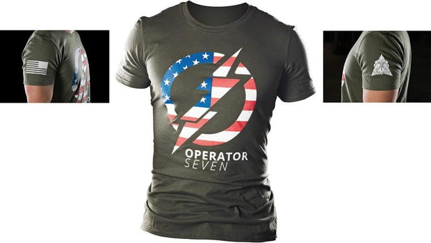 TOPS Operator 7 T-Shirt OD XXL TS-OP7-XXL by Black Country Outdoor