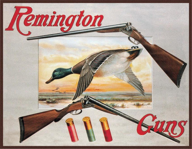Tin Signs Remington Shotguns and Ducks 1002 by Tin Signs