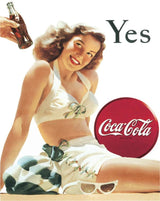 Tin Signs Coke Yes White Bathing Suit 1056 by Tin Signs