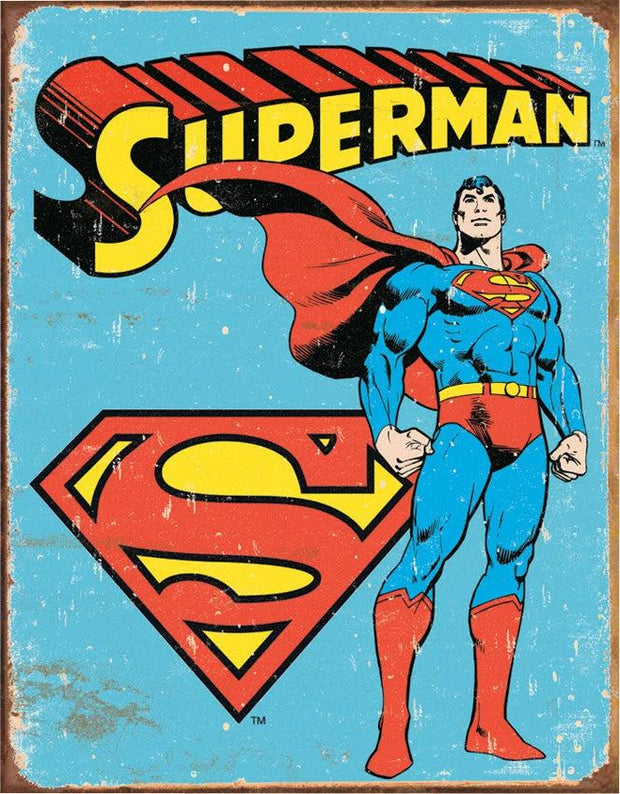 Tin Signs Superman -Retro 1335 by Tin Signs