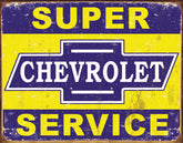 Tin Signs Super Chevy Service 1355