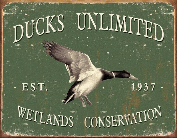 Tin Signs Ducks Unlimited -Since 1937 1388 by Tin Signs