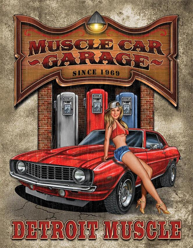 Tin Signs Legends Detroit Muscle Car 1568 by Tin Signs