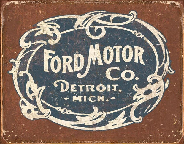Tin Signs Ford Historic Logo 1707 by Tin Signs