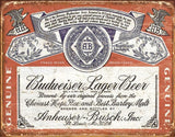 Tin Signs Budweiser Weathered 1751 by Tin Signs