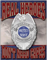 Tin Signs Real Heroes Police 1780 by Tin Signs