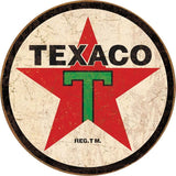 Tin Signs Texaco Round 1798 by Tin Signs