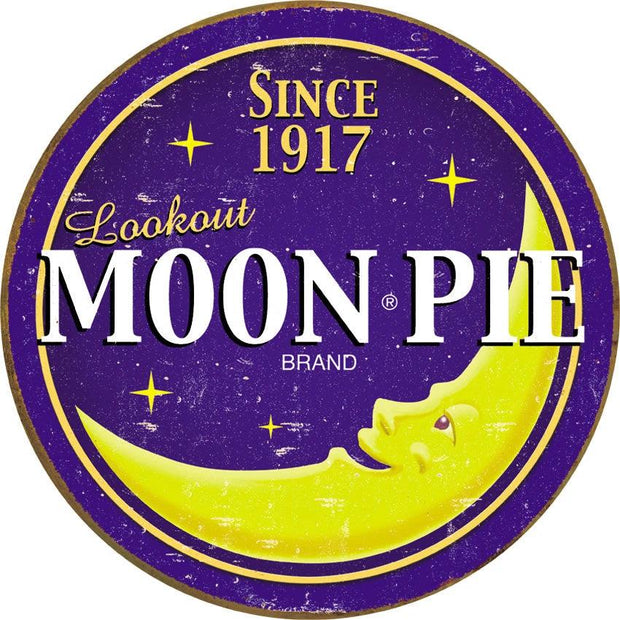 Tin Signs Moon Pie Round Logo 1802 by Tin Signs